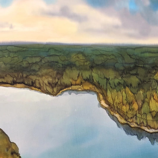 zalieji ezerai paveiksluose