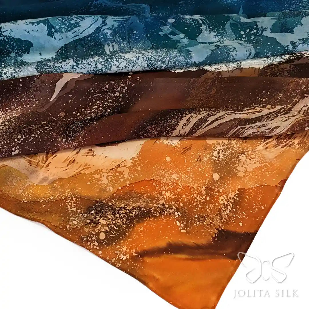 naturalaus silko skarele