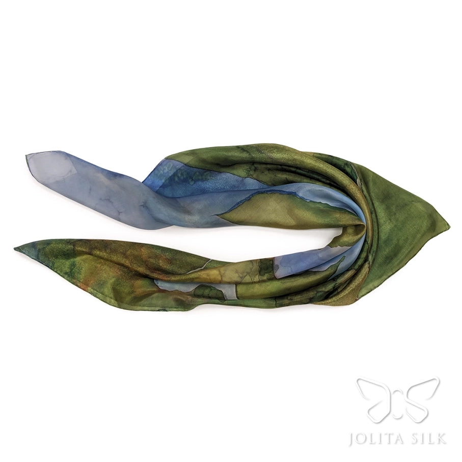 didele kvadratine silkine skara