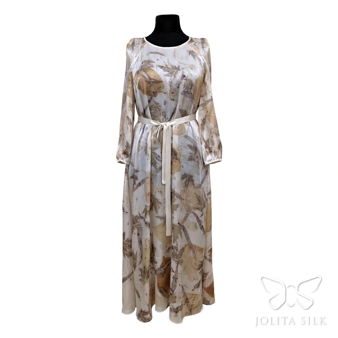 elegantiska silkine suknele
