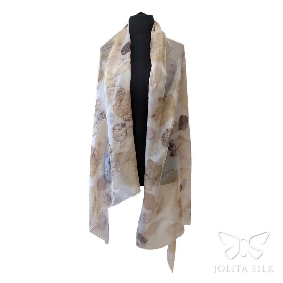 naturalaus silko didelis salikas