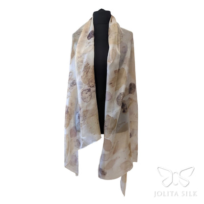 naturalaus silko didelis salikas