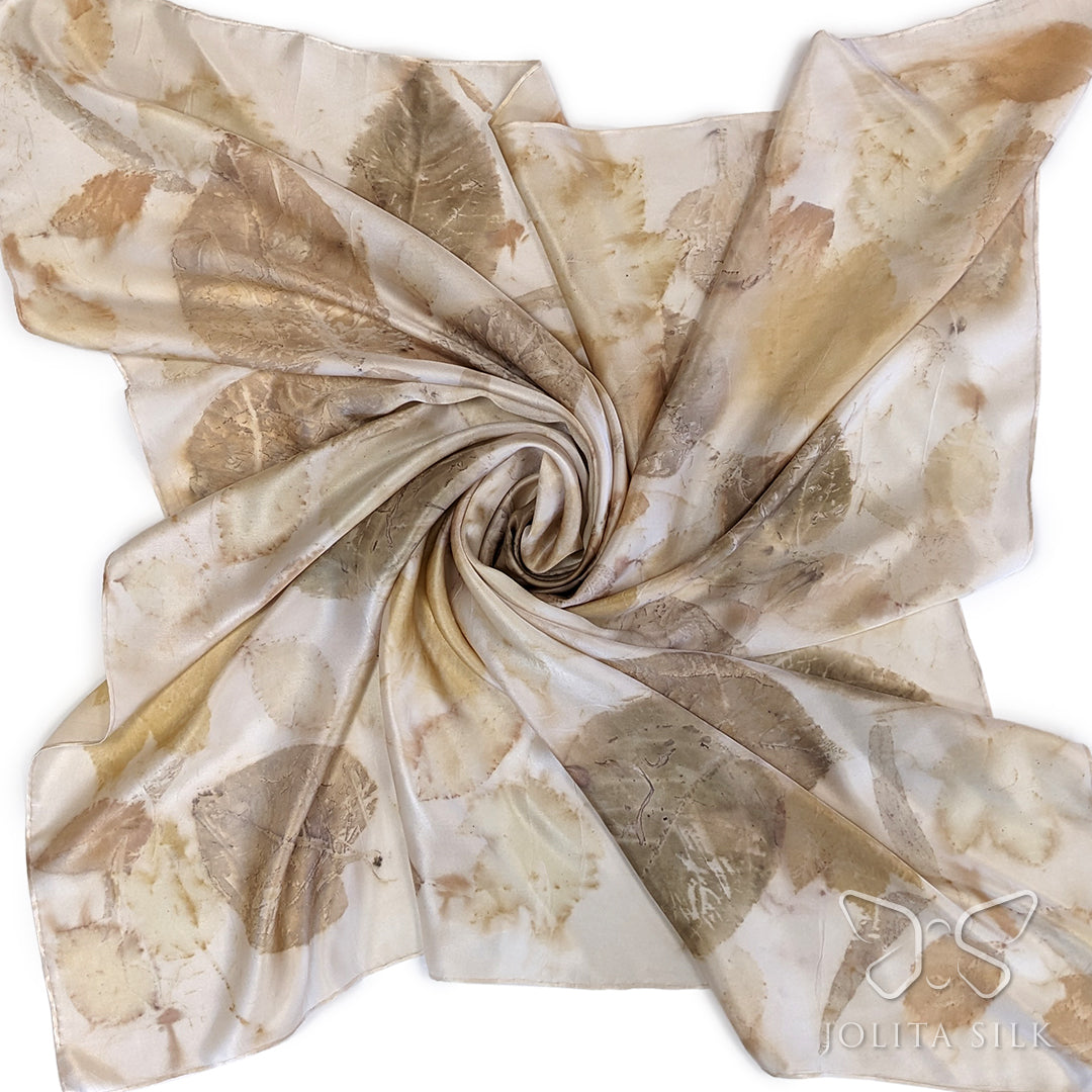 augalais dazyta naturalaus silko skara