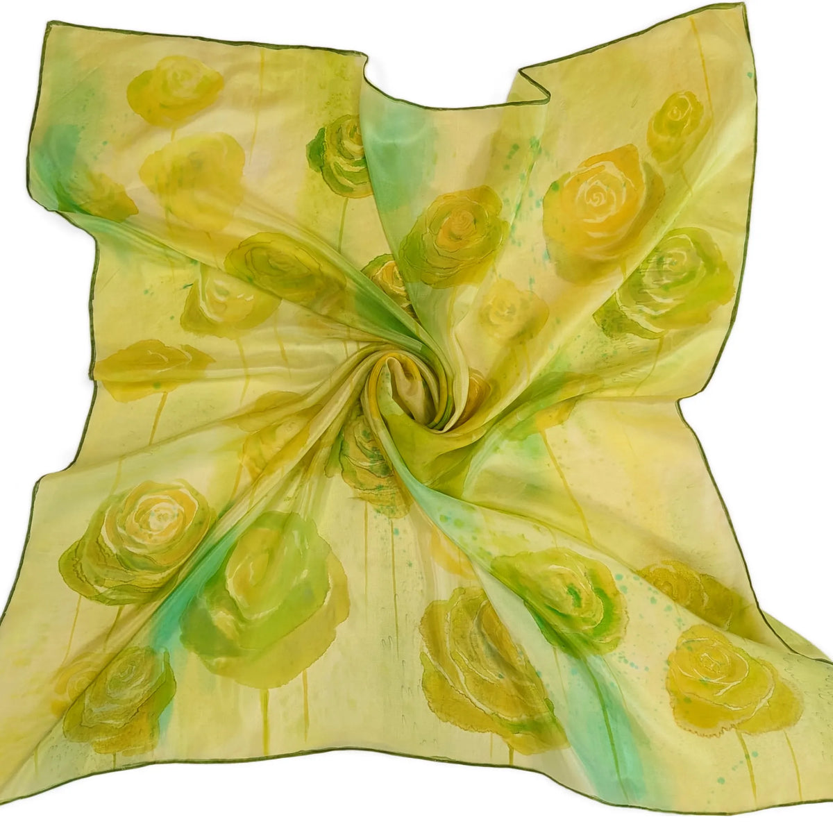 geltona silkine skarele