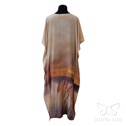 tiesaus silueto silkine tunika